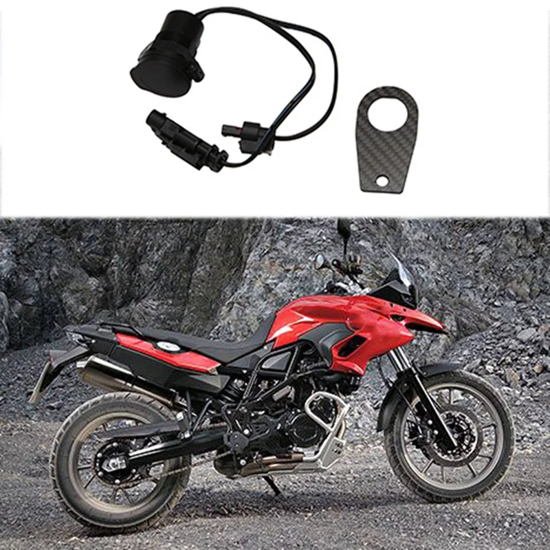 

Motorcycle Dual USB Charger Power Adapter -Cigarette Lighter Socket Waterproof Plug Socket for BMW F700GS F 700 GS