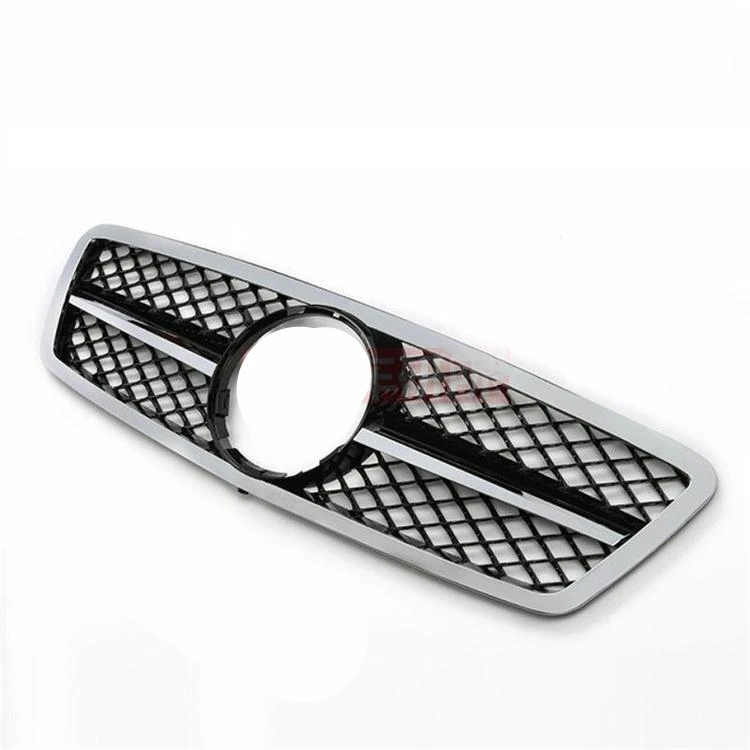 Переднего бампера верхний гриль для Mercedes Benz C CLASS 2000 2006 C240 W203 Спорт AMG черный хром