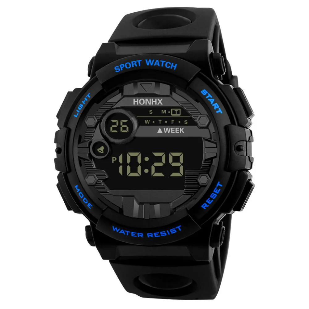 Модные часы для мужчин Reloj Hombre для мужчин s цифровой светодиодный Спорт на открытом воздухе электронные часы honhx роскошный Дата наручные часы подарок на День Благодарения
