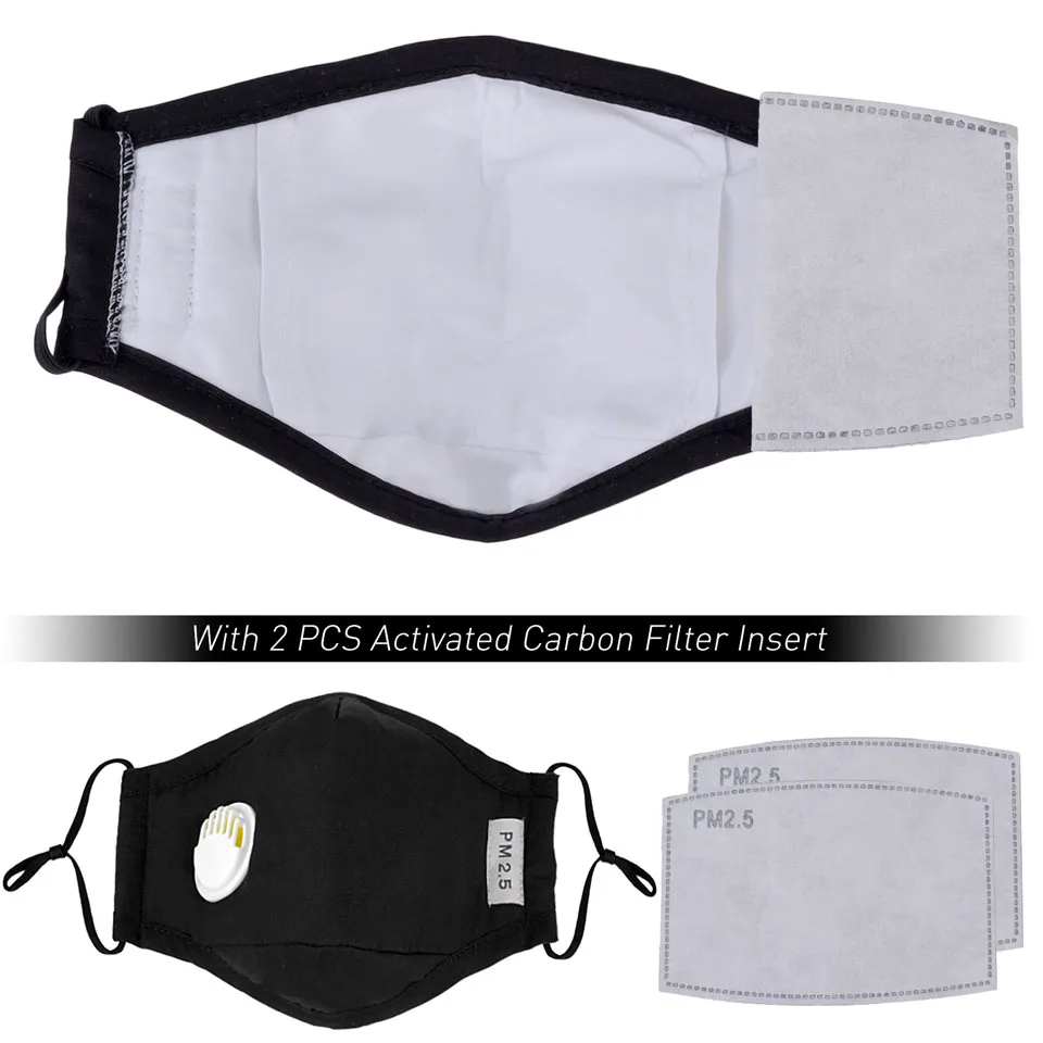 

3PCS Cotton Dustproof Mouth Face Mask Mouth Masks Activated Carbon PM2.5 Dust Proof Face Masks Mouth Covers Anti Dust