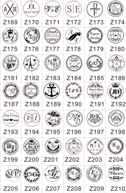 Печать на заказ печать воске логотип Персонализированное изображение Свадебное