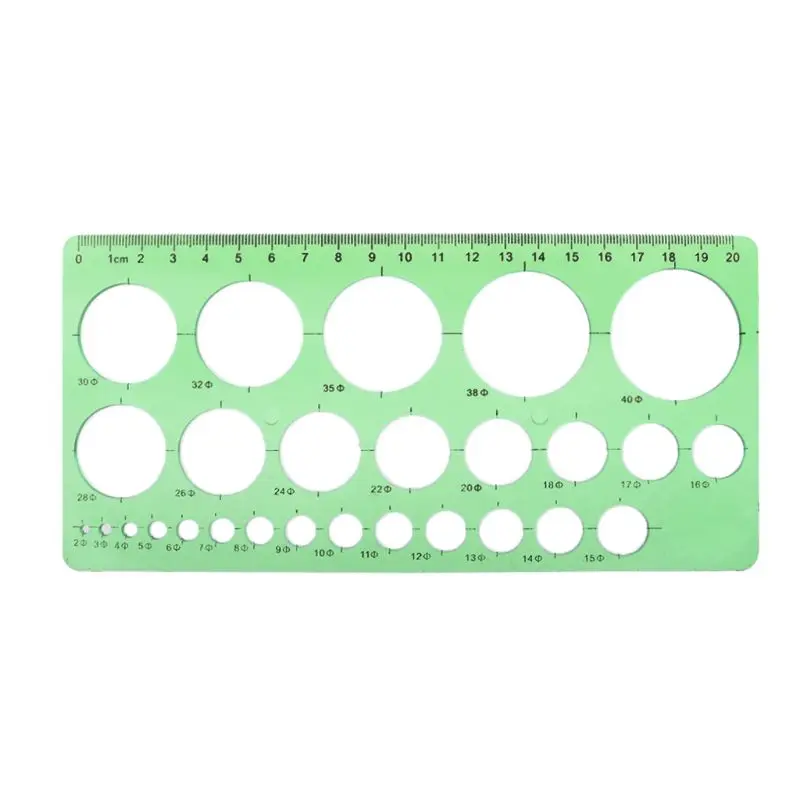 

1PC Plastic Circles Geometric Template Ruler Stencil Drawing Tool Stationery for student Dropshipping