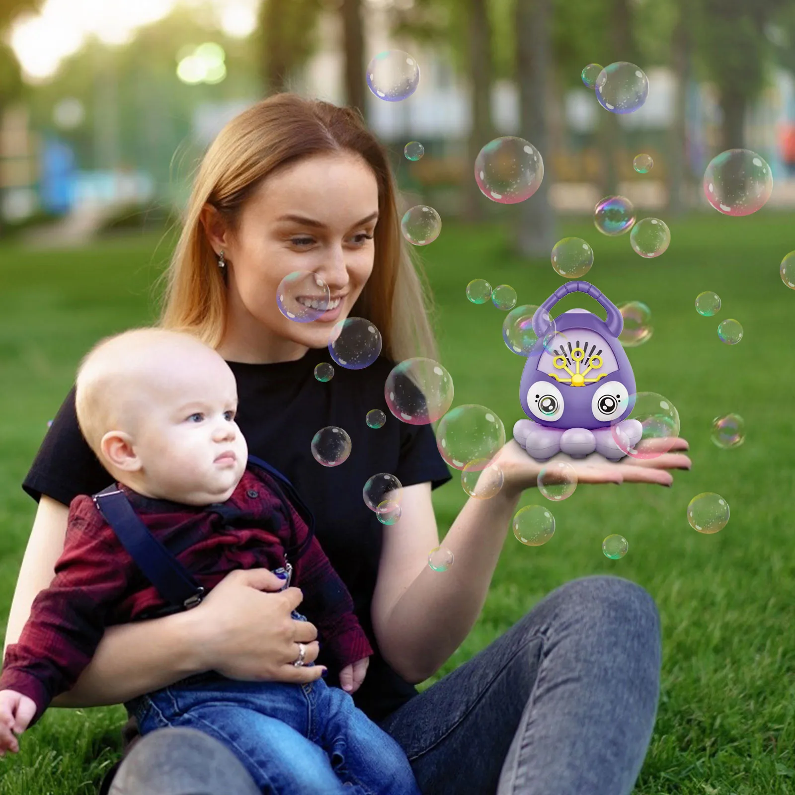 

Bubble Machine Automatic Bubble Blower Portable Bubble Maker For Kids 50ML Baby Fashion Parent-child Interaction Outdoor Toys