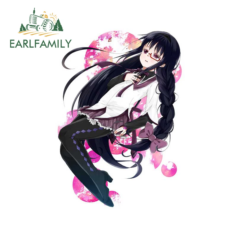 

EARLFAMILY 13cm x 9.2cm for Akemi Homura Car Stickers Scratch-Proof Car Accessories Interior Window Personality Vinyl Decals