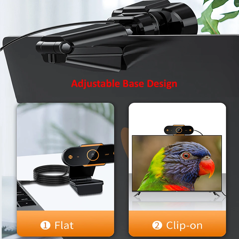 

Auto Focus 2K HD Webcam 1944P Web Camera With Microphone Cameras for Live Broadcast Video Calling Home Conference Work