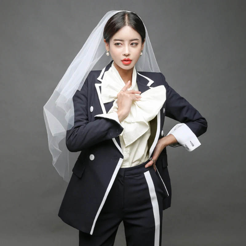 Mozuleva модный двубортный Женский блейзер элегантный женский брючный костюм в