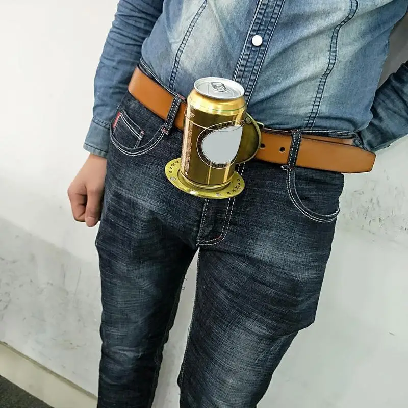 

Belt Buckle Beer Holder Camping Picnic Wine Can Holder Metal Heavy Duty Hand Bag Portable Bottle Buckle Belt Buckle Beer Holder