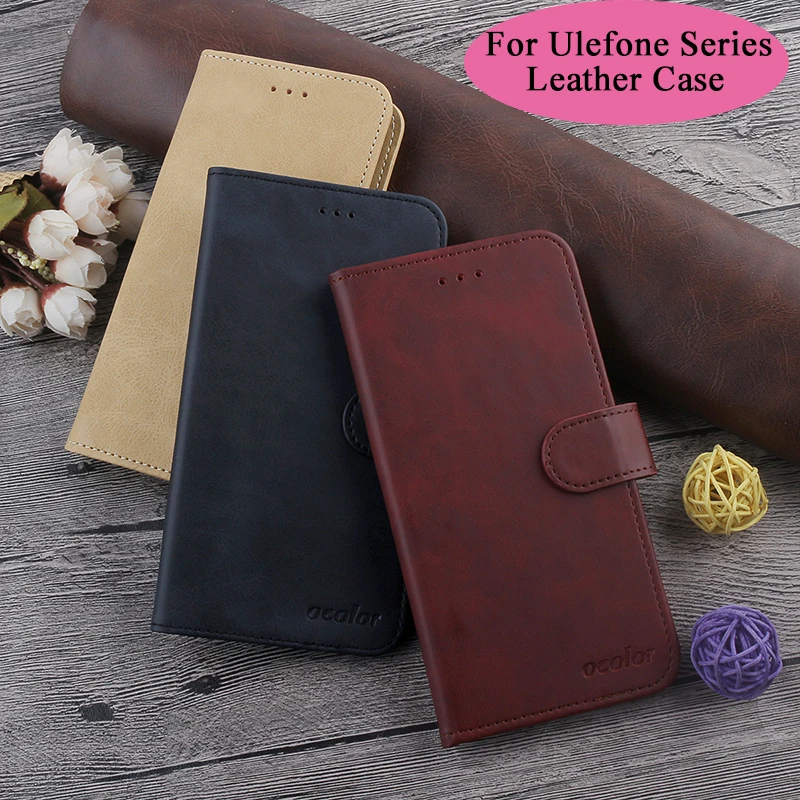 Ocolor для Ulefone Armor X3 X5 кожаный чехол защитный из искусственной кожи с карманом карты