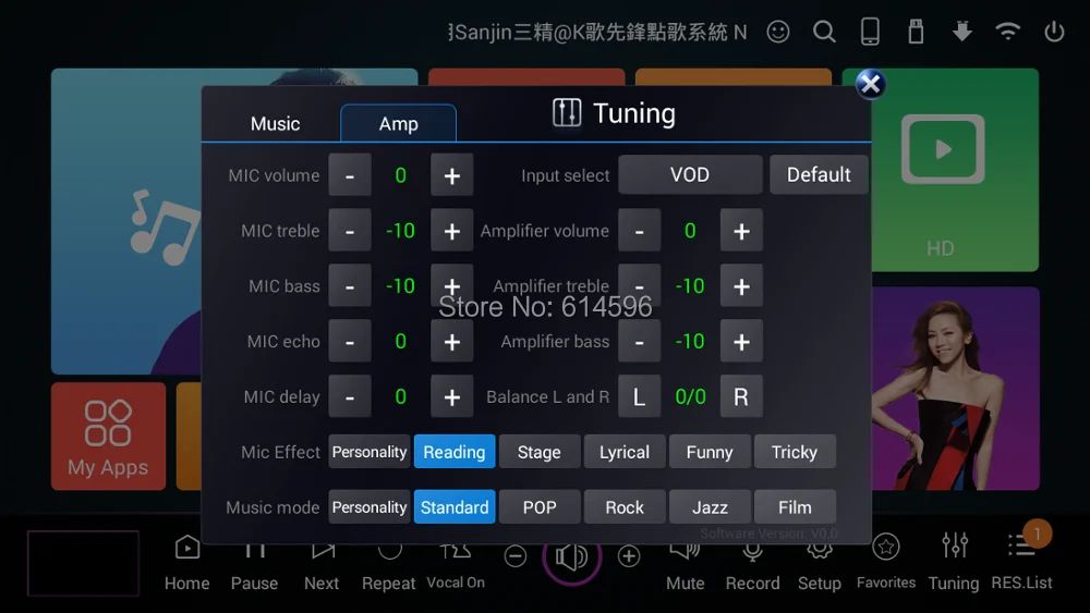 Система караоке с сенсорным экраном усилитель микшера 2 беспроводных микрофона
