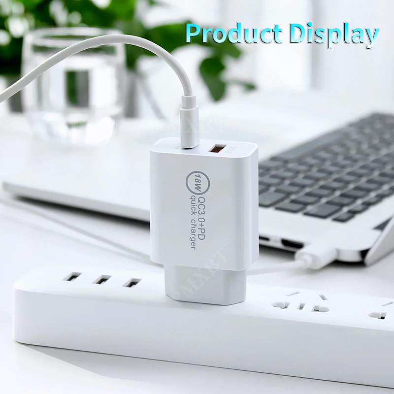 Быстрая зарядка 3 0 USB зарядное устройство Тип C PD мобильный телефон адаптер