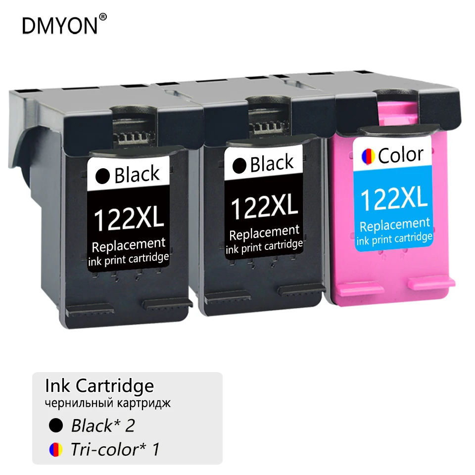 Чернильный картридж DMYON совместимый с принтером HP 122 XL Deskjet 1000 1010 1011 1012 1050 1051 1055 1056