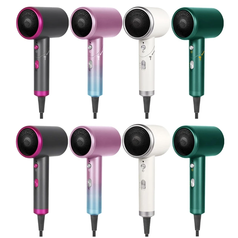 

Professional Blow Dryer 220V Electric Hammer Hair Dryer Negative Ion Blue light P9YD