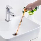 Щетка для очистки волос в канализации, для туалета, для ванной комнаты, простой инструмент, аксессуары для чистки кухни