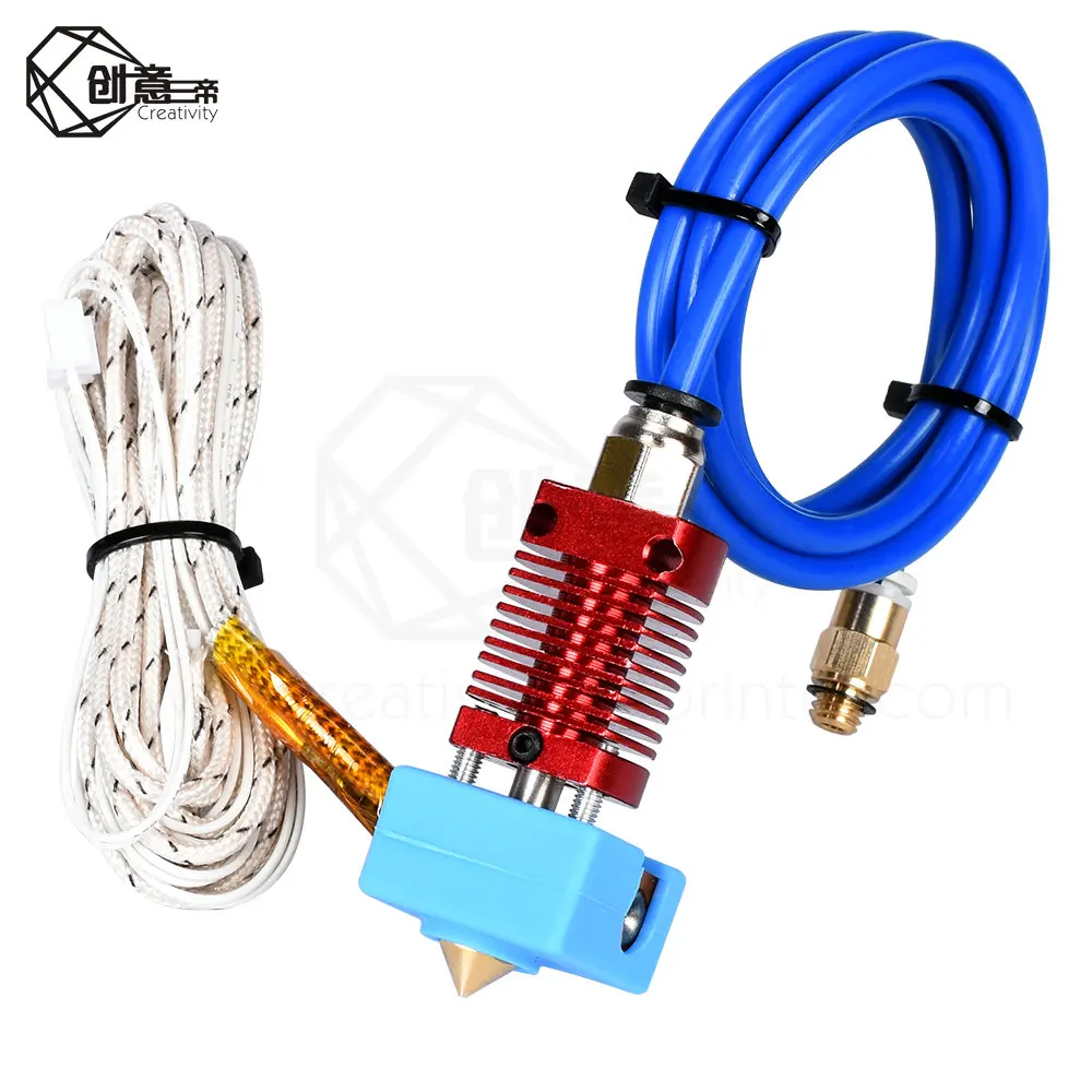 Детали для 3D принтера CR10 Hotend комплект экструдера 12 В/24 В 50 Вт ender3 cr10 1 75 мм 0 4 сопло j
