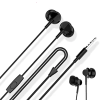 m16 portable stereo earphone 3 5mm jack with mic bass sound in ear music earphones earpiece for iphone samsung xiaomi huawei zte