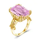 14 золото Цвет 925 кольцо из стерлингового серебра бледно-золотые, серебряные кольца для женщин, романтичное свадебное розового цвета с украшением в виде кристаллов Любовь Подарки Изысканные Ювелирные наборы для ухода за кожей