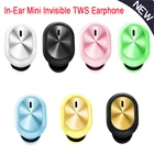 Наушники-вкладыши Mini Invisible Ture беспроводные наушники Bluetooth-совместимые наушники F911 наушники-вкладыши стерео спортивная Гарнитура для смартфона #3