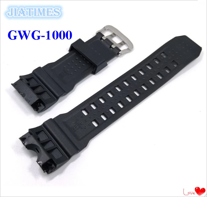 black Универсальный 1 шт GWG-1000 PU ремешок для часов черный для замены часов - Цвет ремешка: black