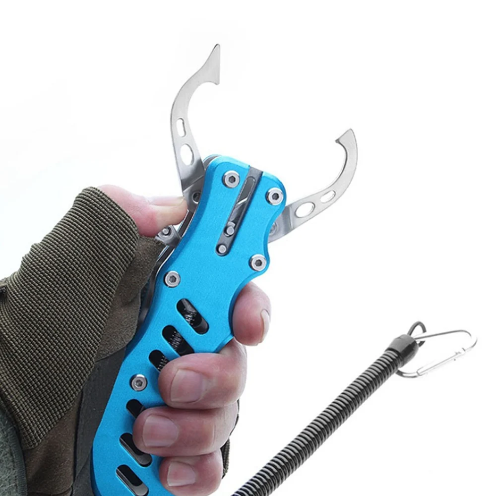 

Selling Portable Space aluminum Fishing Gripper Fish Grip Lip Clamp Grabber Tool Fish Controller Fishing Plier