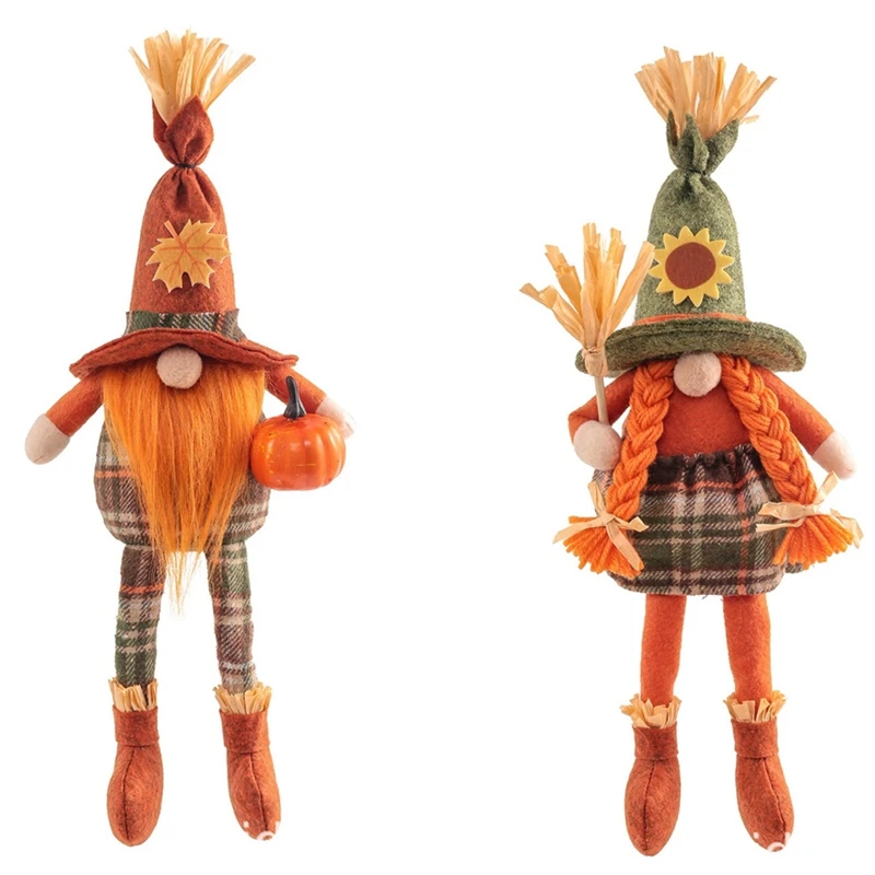 

Fall Harvest Festival Gnome Sunflower Swedish Nisse Tomte Thanksgiving Day Gift Farmhouse Tiered Tray Decor