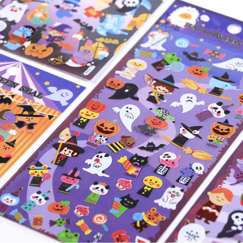 20 pcs/1lot Kawaii Stationery Stickers Halloween Day Funny Diary Decorative Mobile Scrapbooking DIY Craft | Канцтовары для офиса и