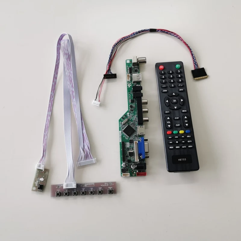 Для M101NWT2 R0 R1 ноутбук ПК 1024*600 LVDS 40Pin WLED T.V56 экран контроллера платы привода 10 1 &quotVGA +
