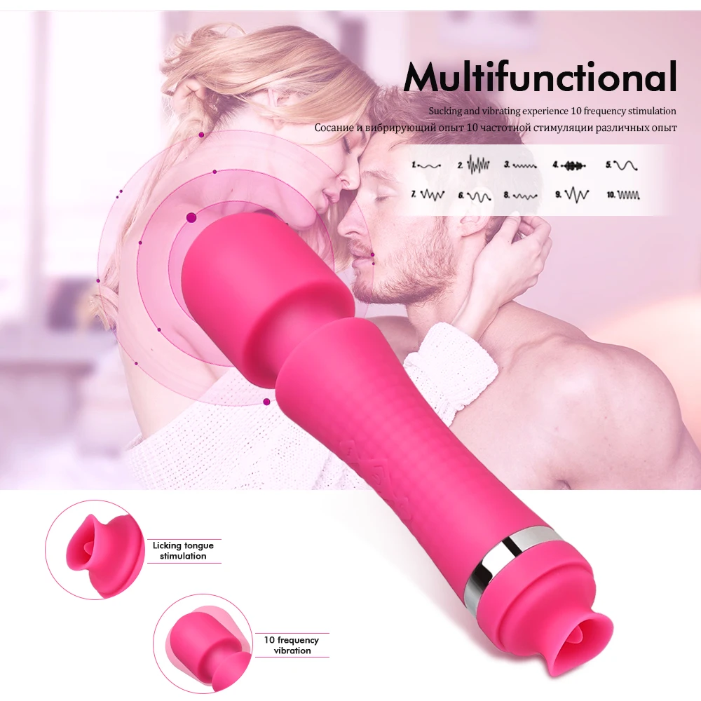 10 скоростей AV вибратор для женщин Волшебная палочка массажер секс-товары USB