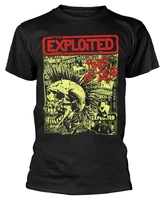 the exploited punks not dead black t shirt new official