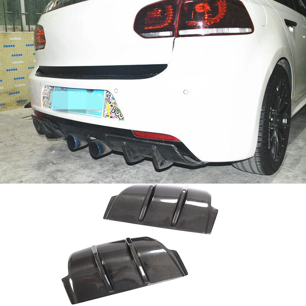 Углеродного волокна/FRP задний бампер для губ крышка планки Volkswagen Golf 6 VI MK6 R20 2010 2011