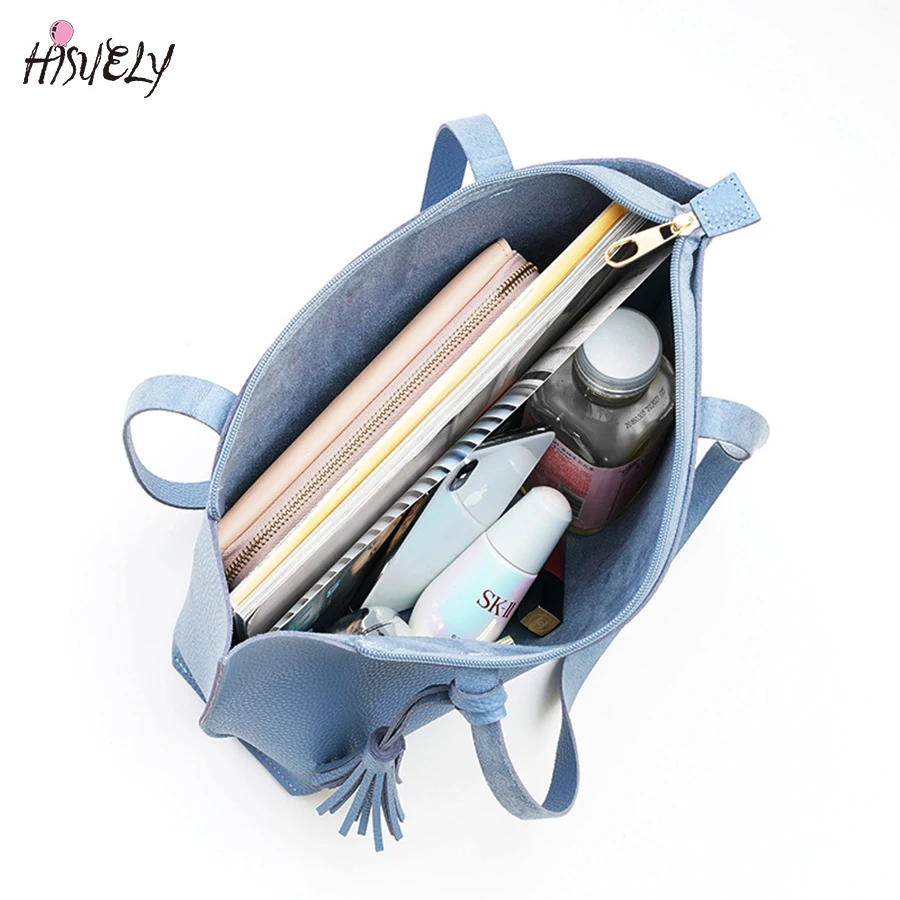 Осенне зимняя женская кожаная сумка брендовая однотонная #39s вместительная