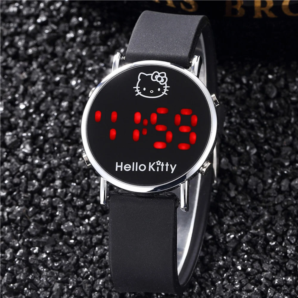 Белые Мультяшные часы детские наручные милые цифровые Relogio Enfant Led Reloj Для девочек