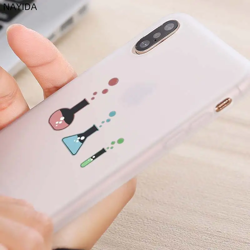 Мягкий силиконовый чехол для телефона iPhone 12 11 Pro XS Max XR X 8 7 6 Plus 5S SE S крышка Love химии