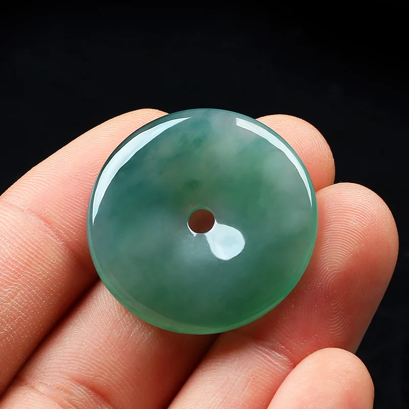 Подвеска из натурального нефрита с пуговицами для мужчин и женщин подвеска