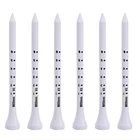 100 шт., деревянные футболки для гольфа, 83 мм, в белую полоску