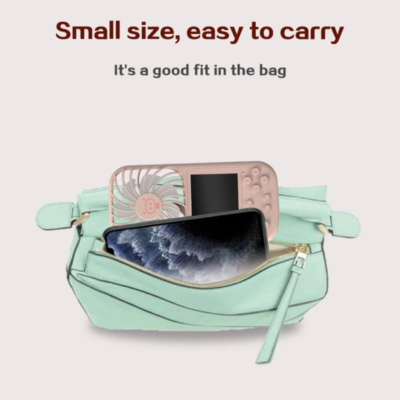 Портативный карманный мини-вентилятор в стиле ретро портативная игровая консоль