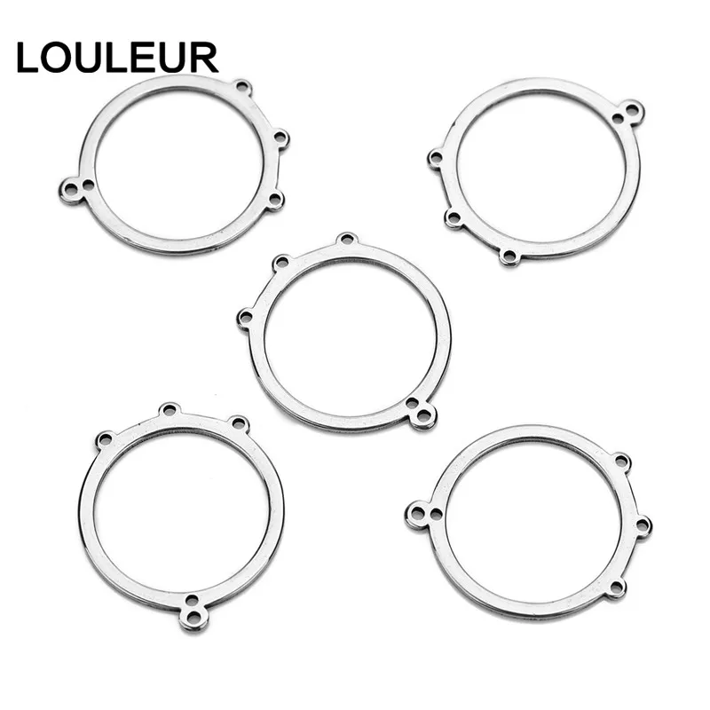 diameter 2cm 10 шт./лот из нержавеющей стали полые треугольные соединители подвески для браслета ожерелье DIY ювелирных изделий оптом S - Цвет: diameter 2cm