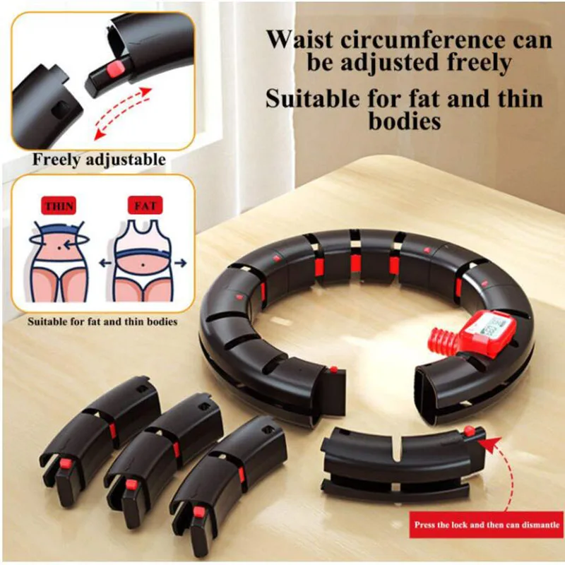 

NEW Portable Fitness Equipment Sport Hoops Yoga Smart Adjustable Abdominal Waist Massage Lose Weight With Counter For Women Man