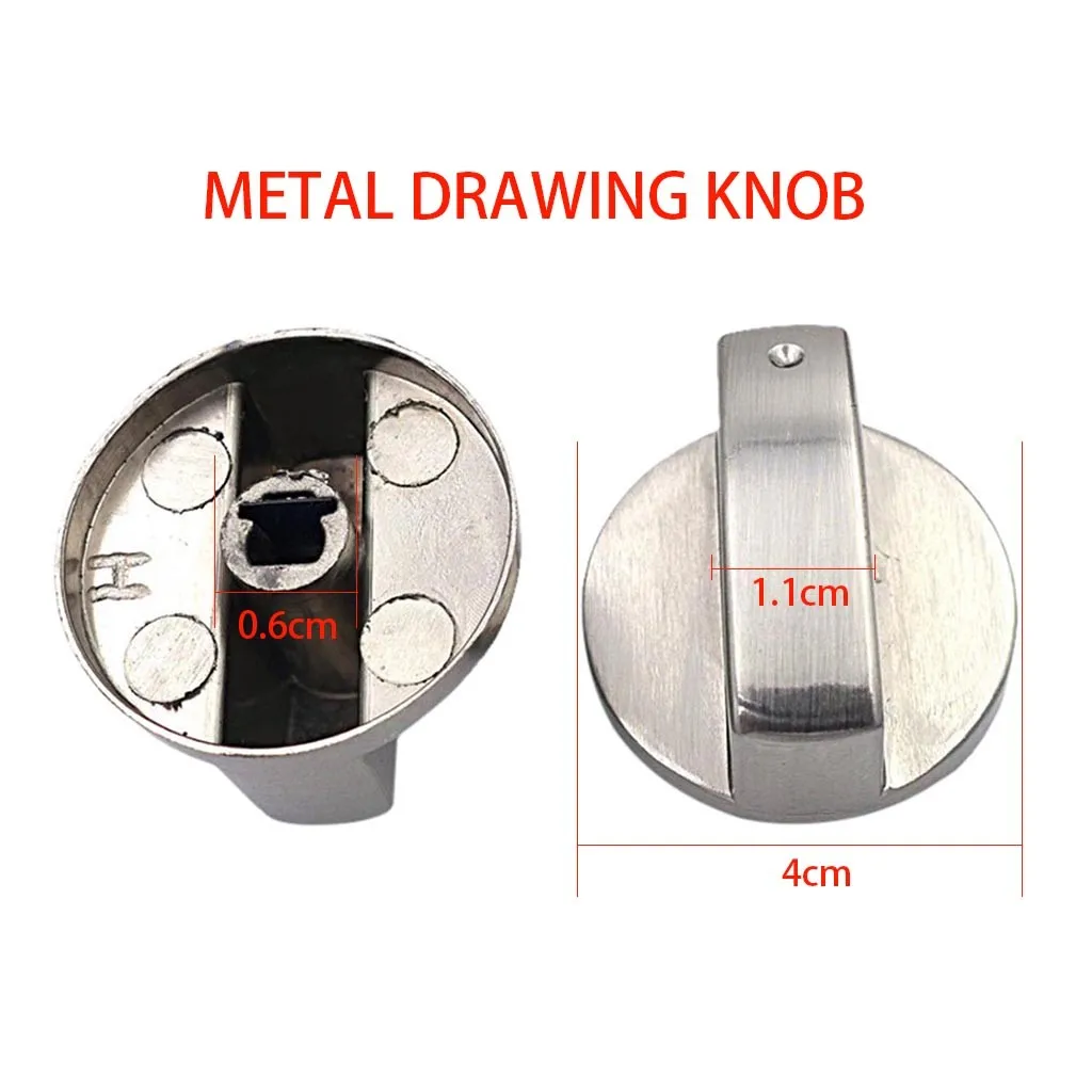 4 шт. Универсальные Металлические Вращающиеся ручки управления Сменные