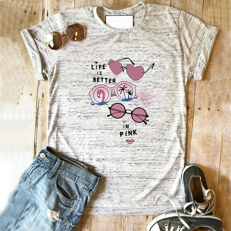 

Lady Short Sleeve Tops Tees Summer Print T Shirts New for Women Baby Shirt Female Clothes Cartoon Casual T-shirt