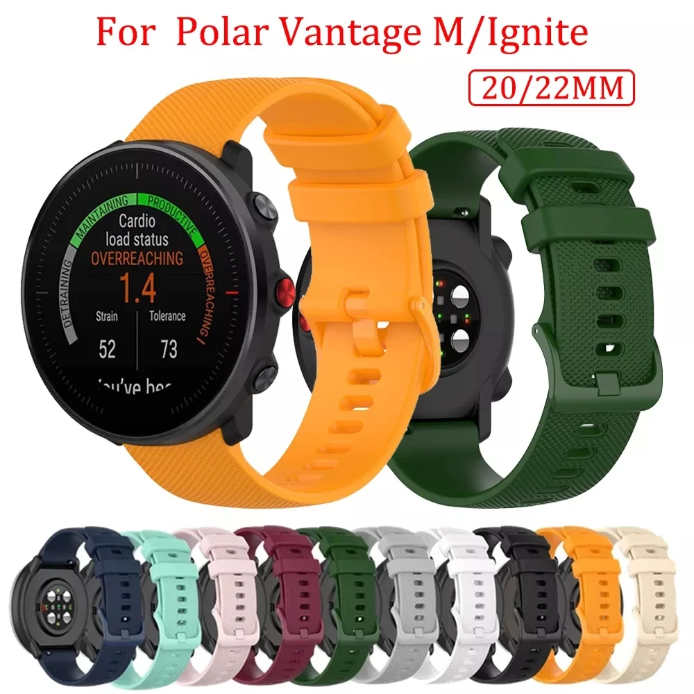 Силиконовый браслет для смарт-часов Polar ignite 2 / Vantage M2 ремешок Unite/Grit X/Vantage M мягкий