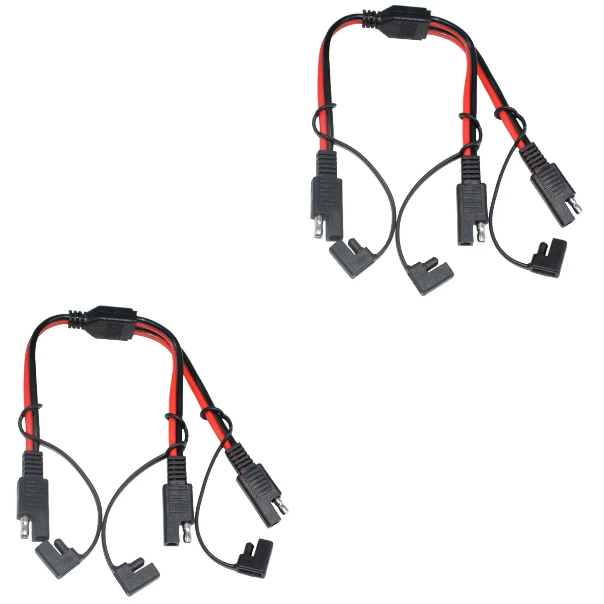 

Удлинительный кабель питания SAE, 2 шт., от 1 до 2, адаптер питания, проводной разъем, быстрое подключение, адаптер