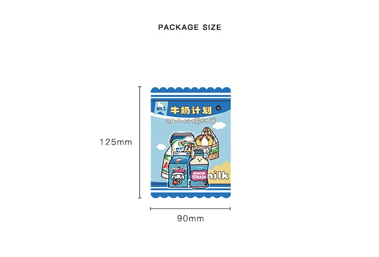 

40Sheets/pack Kawaii Cute Milk Fruit PET Stickers Ablum Diary Scrapbooking Label Sticker School Supplies Bullet Journal n791