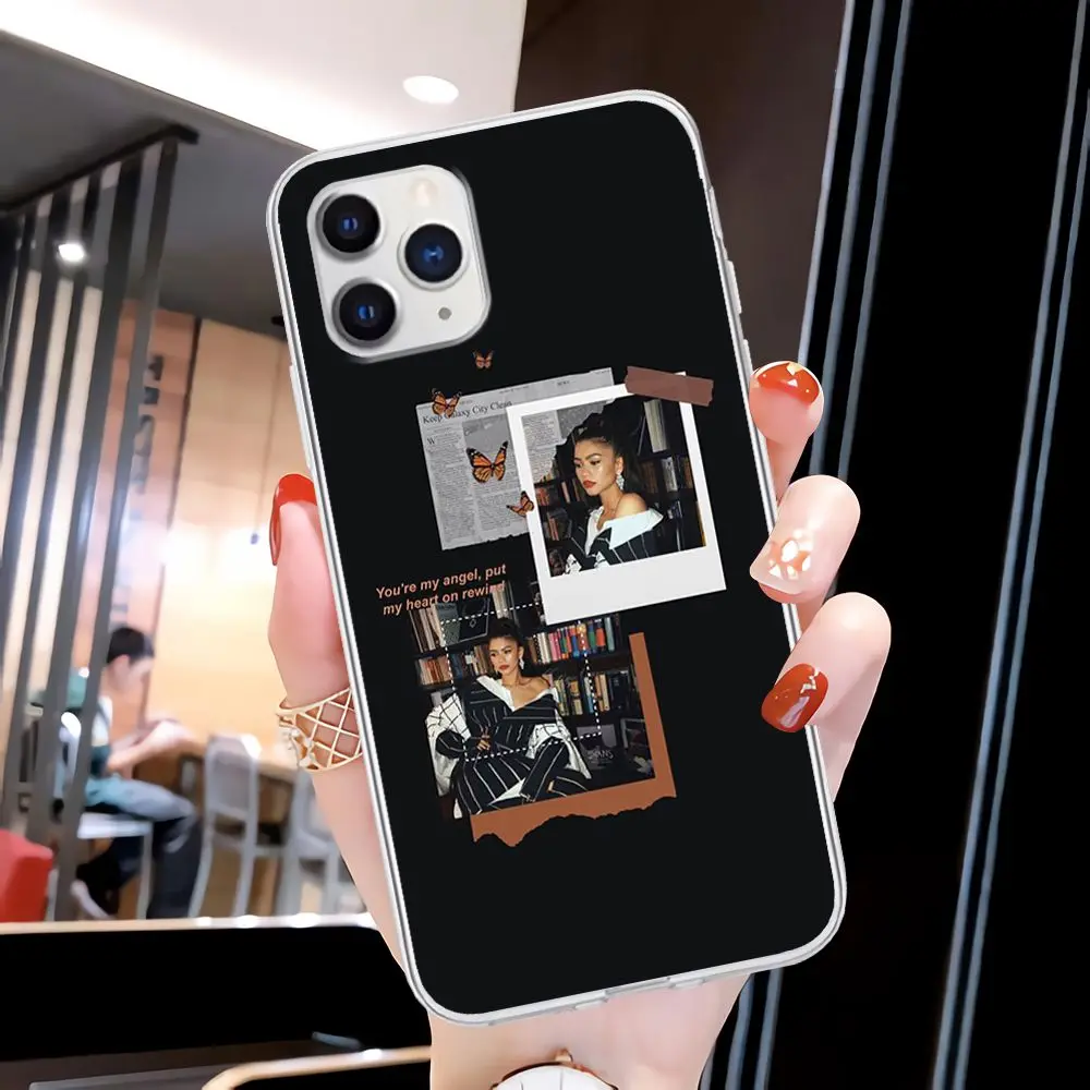 

Boys Zendaya Coleman Transparent Cell Phone Case Clear Cover For Iphone 11 12 Pro Max 5s 6s 7 8 Plus X Xr Xs Max Se 2020