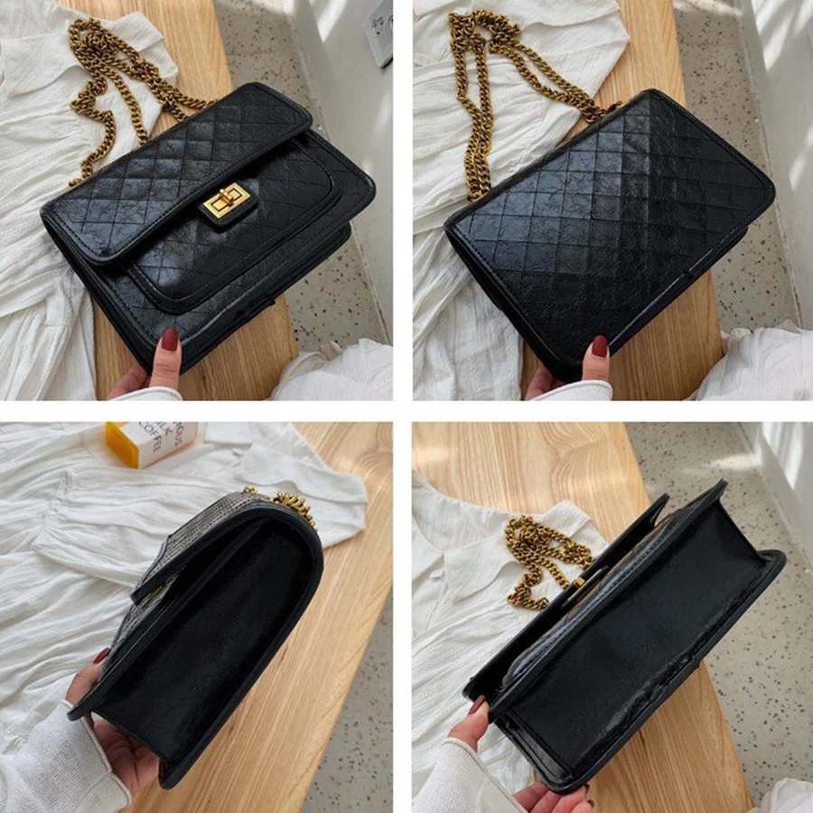 

Luxury Brand Crossbody Bags For Women New High Quality Women's Designer Handbag Ladies Lingge Chain Shoulder Messenger Bag Bolsa