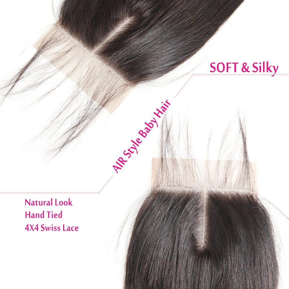 Малазийские пучки волос с кружевной застежкой волнистые человеческие волосы