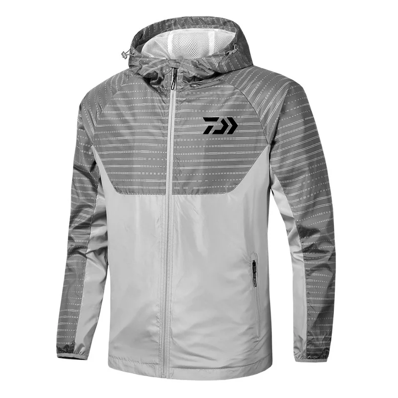 

New Spring And Autumn Men's Fashion Casual Windproof Jacket Windbreaker Men's Whin Jacket Hooded Sports Outdoor Fishing Jacket