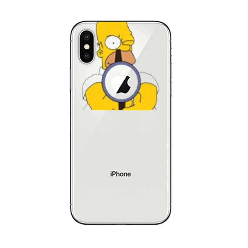 TPU Чехол для телефона Homer J. Simpson для iPhone 5S, SE 6 6s 7 8 P PLUS X XR XS MAX Милый Забавный модный силиконовый чехол для телефона с рисунком - Цвет: TPU