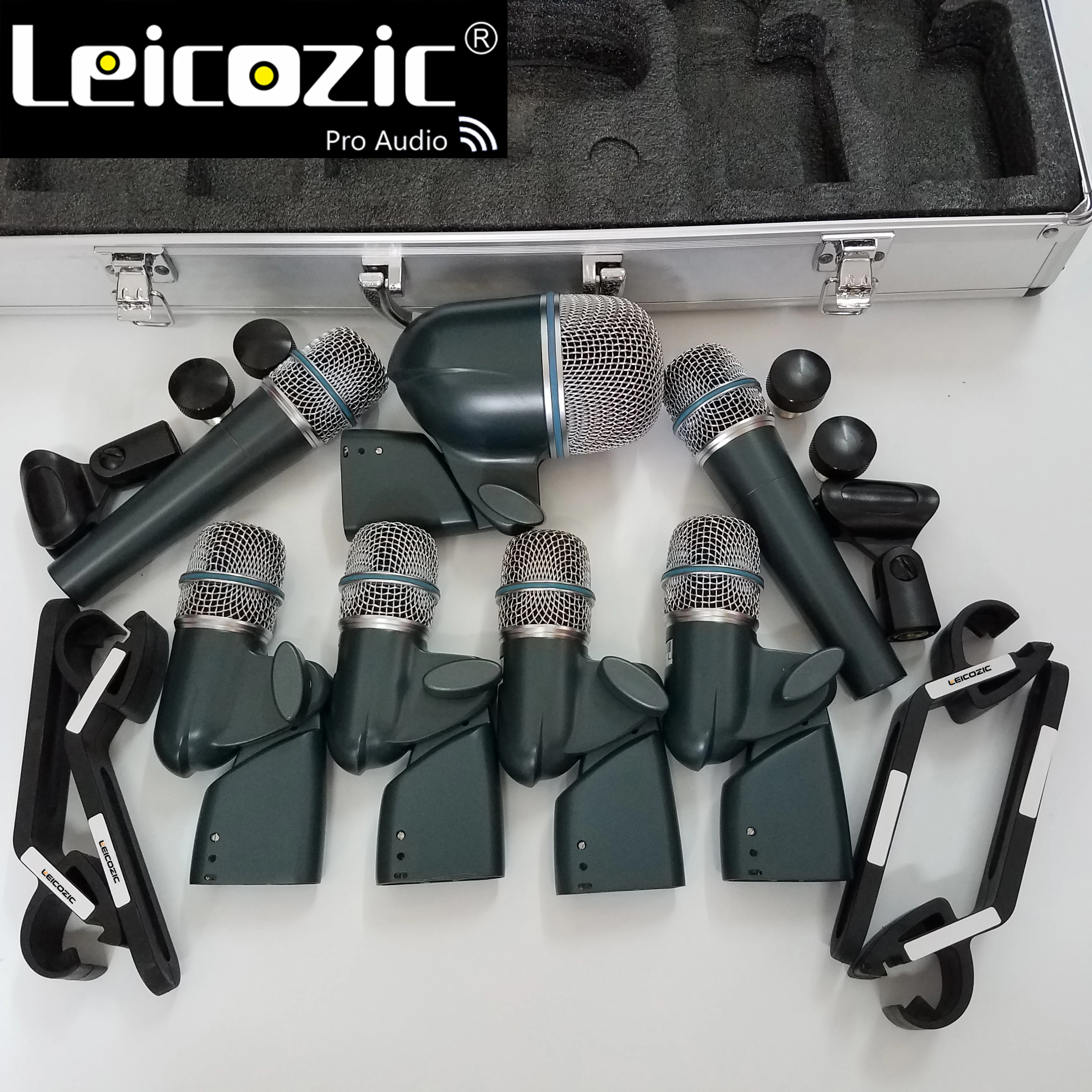 Набор микрофона для барабана Leicozic набор бажных микрофонов Beta dmk7 инструмент 2xBeta 57A