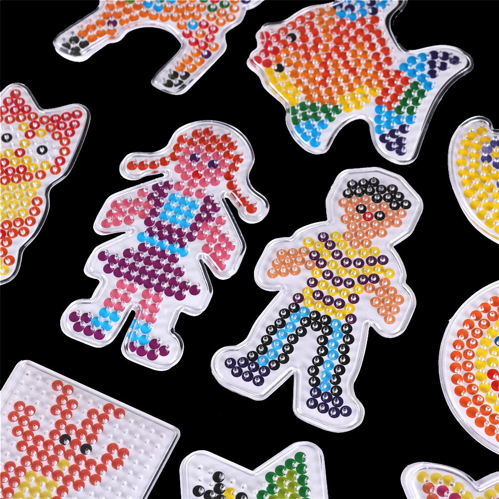 1 шт. пазлы пегборды с цветными бумажными бусинами Хама перлер сделай сам дети