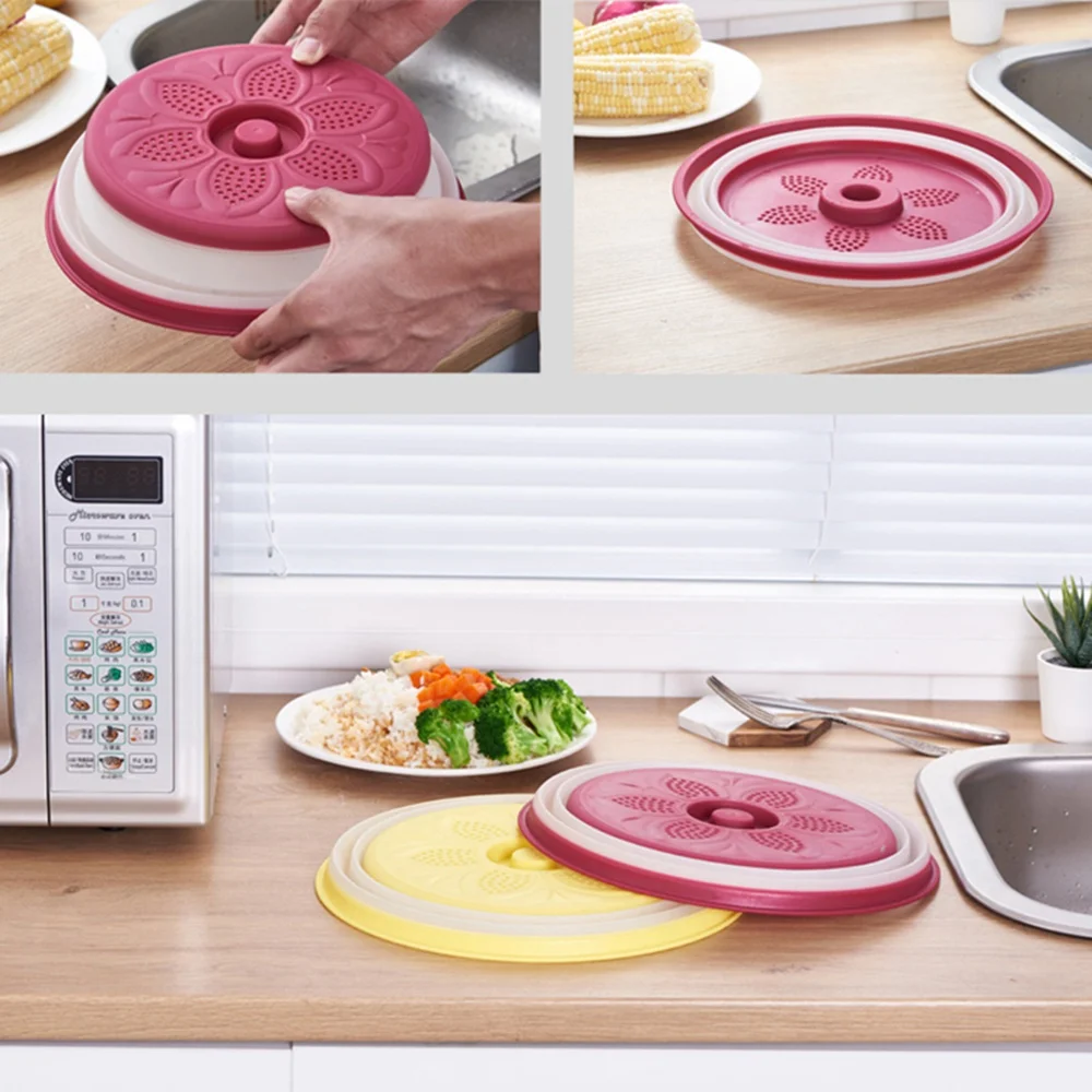 1 шт. Складная крышка из ПП + ТПР брызгозащищенная Крышка для микроволновой печи